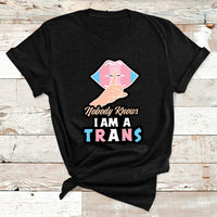 Nobody Knows Im A Trans LGBT Pride Trans Rights T Shirt - Wonder Print Shop