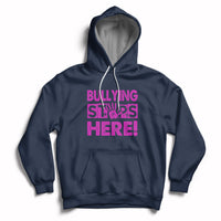 Bullying Stops Here Anti Bullying Pink Day Stand Up To Bullies Colorful Hoodie - Wonder Print Shop