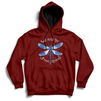 Dragonfly Lover We Rise By Lifting Others Inspirational Hoodie - Wonder Print Shop