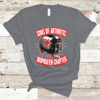 Sons Of Arthritis Ibuprofen Chapter Funny Biker Skull Helmet T-Shirt - Wonder Print Shop