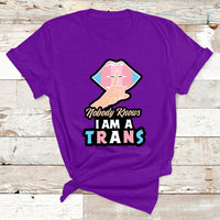 Nobody Knows Im A Trans LGBT Pride Trans Rights T Shirt - Wonder Print Shop
