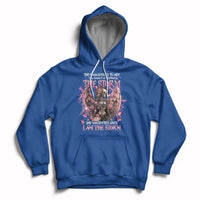 Royal blue skeleton fairy skull graphic hoodie with front pocket and pullover hood