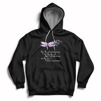 Dragonflies My Mind Talks To You My Heart Looks For You Hoodie - Wonder Print Shop
