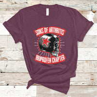 Sons Of Arthritis Ibuprofen Chapter Funny Biker Skull Helmet T-Shirt - Wonder Print Shop