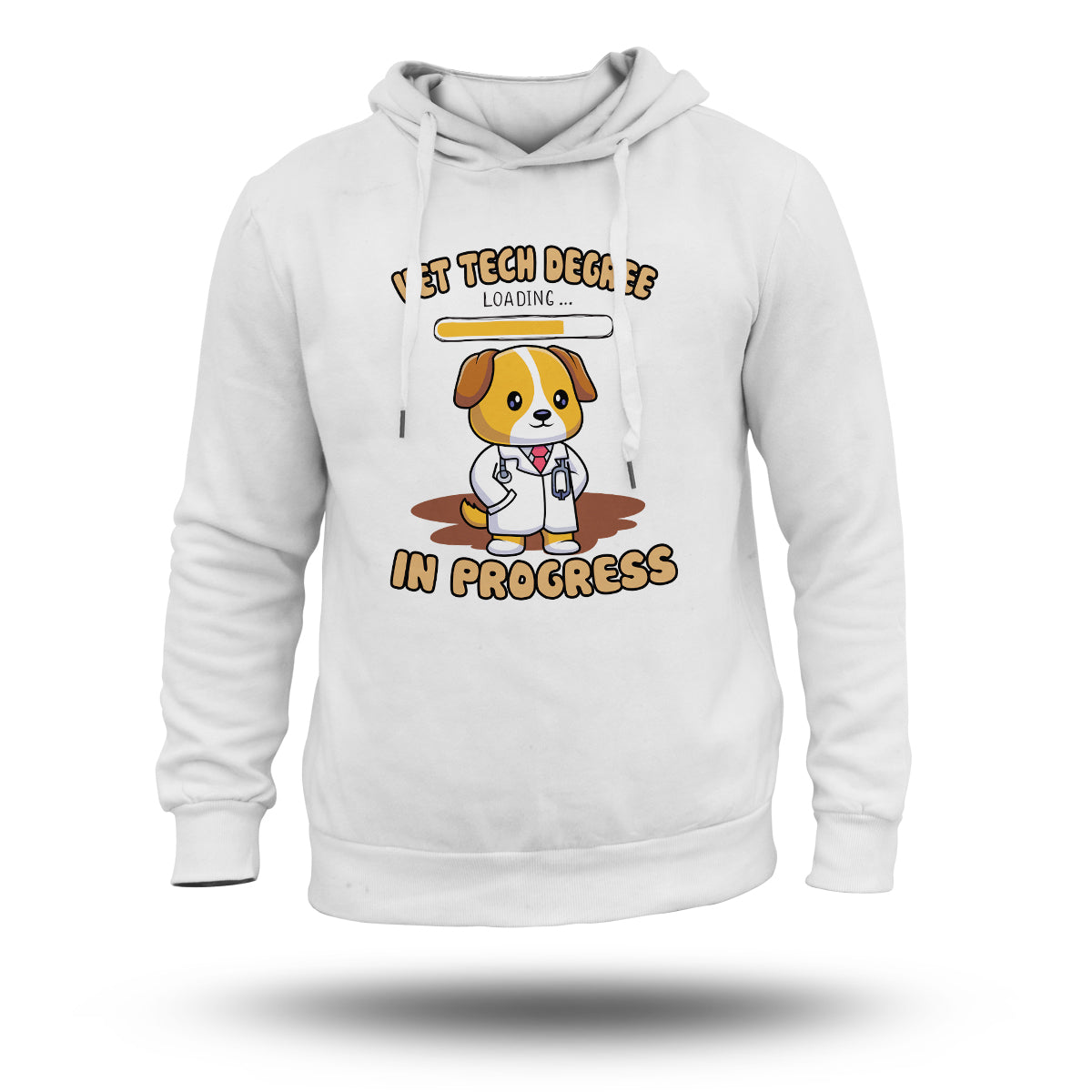 Vet Tech Degree in Progress Funny Veterinary Student Gift, Funny Veterinary Student Hoodie - Wonder Print Shop