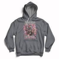 Charcoal skeleton fairy skull graphic hoodie with front pocket and pullover hood