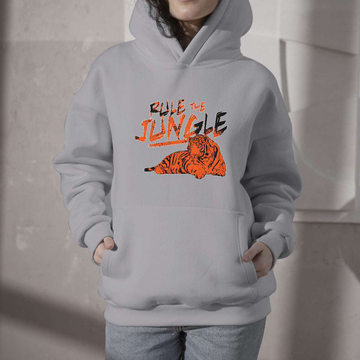 Rule The Jungle Fear Da Tiger King Of The North Sundey Hoodie - Wonder Print Shop