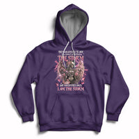 Purple skeleton fairy skull graphic hoodie with front pocket and pullover hood