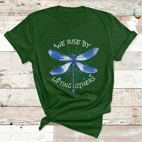 Dragonfly T Shirt Dragonfly Lover We Rise By Lifting Others Inspirational - Wonder Print Shop