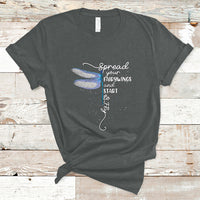 Dragonfly Motivational Spread Your Wings And Start To Fly T Shirt - Wonder Print Shop
