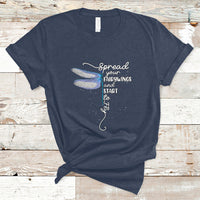 Dragonfly Motivational Spread Your Wings And Start To Fly T Shirt - Wonder Print Shop