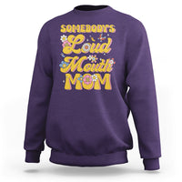 Retro Groovy Somebody's Loud Mouth Mom Funny Sweatshirt - Wonder Print Shop