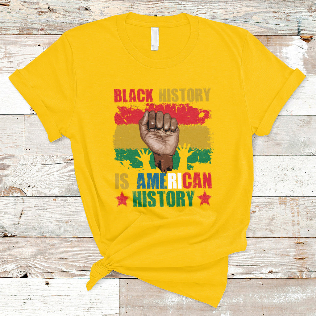 Black History Is American History Patriotic African American T-Shirt - Wonder Print Shop