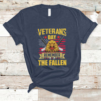 Remember The Fallen Veterans Day US Flag Eagle Honor Heroes T-Shirt - Wonder Print Shop