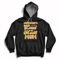 Retro Groovy Somebody's Loud Mouth Mom Funny Hoodie - Wonder Print Shop