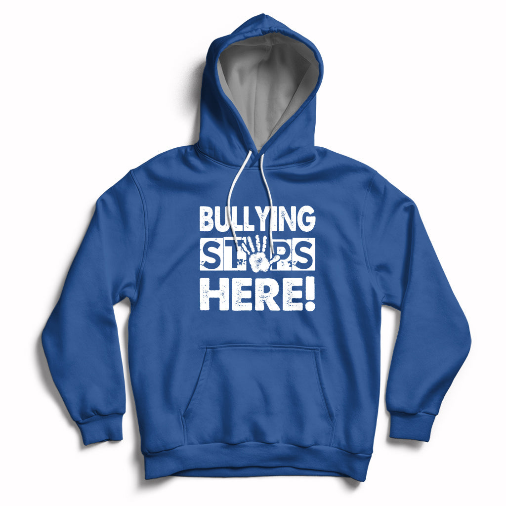 Bullying Stops Here Anti Bullying Pink Day Stand Up To Bullies Hoodie - Wonder Print Shop