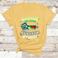 Gamer By Day Auditor By Night T Shirt - Wonder Print Shop