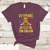 Remember The Fallen Veterans Day US Flag Eagle Honor Heroes T-Shirt - Wonder Print Shop