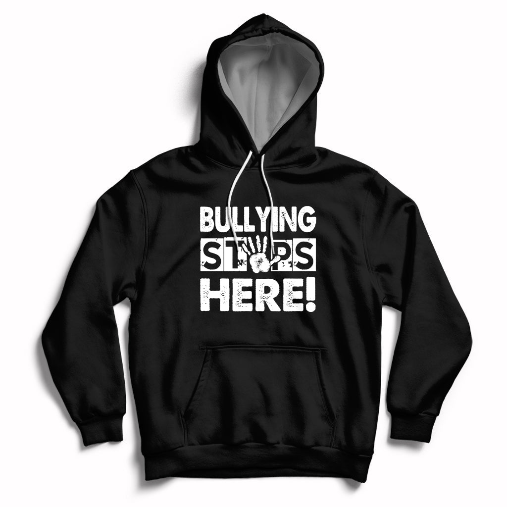 Bullying Stops Here Anti Bullying Pink Day Stand Up To Bullies Hoodie - Wonder Print Shop