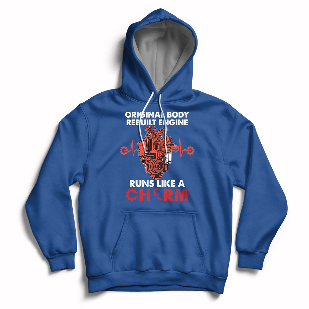 Original Body Rebuilt Engine Runs Like A Charm Heart Surgery Hoodie - Wonder Print Shop