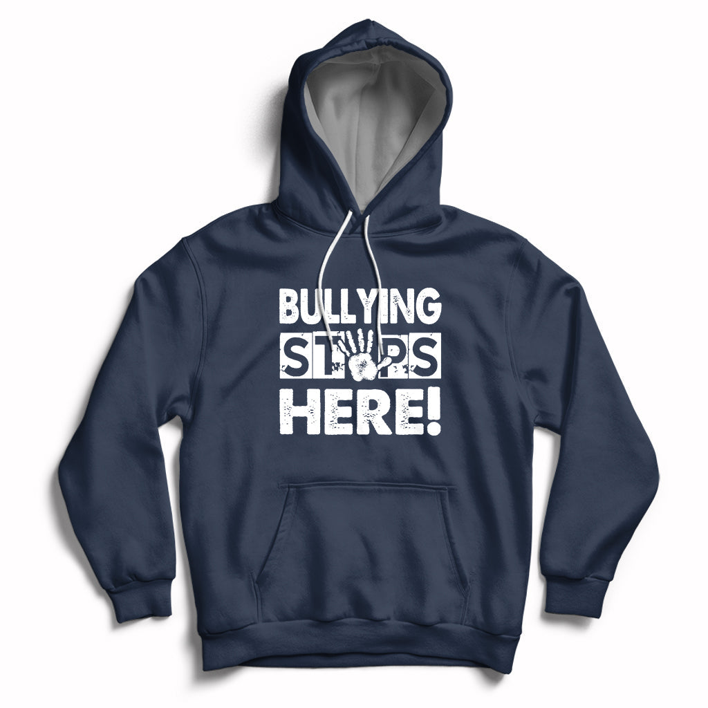 Bullying Stops Here Anti Bullying Pink Day Stand Up To Bullies Hoodie - Wonder Print Shop
