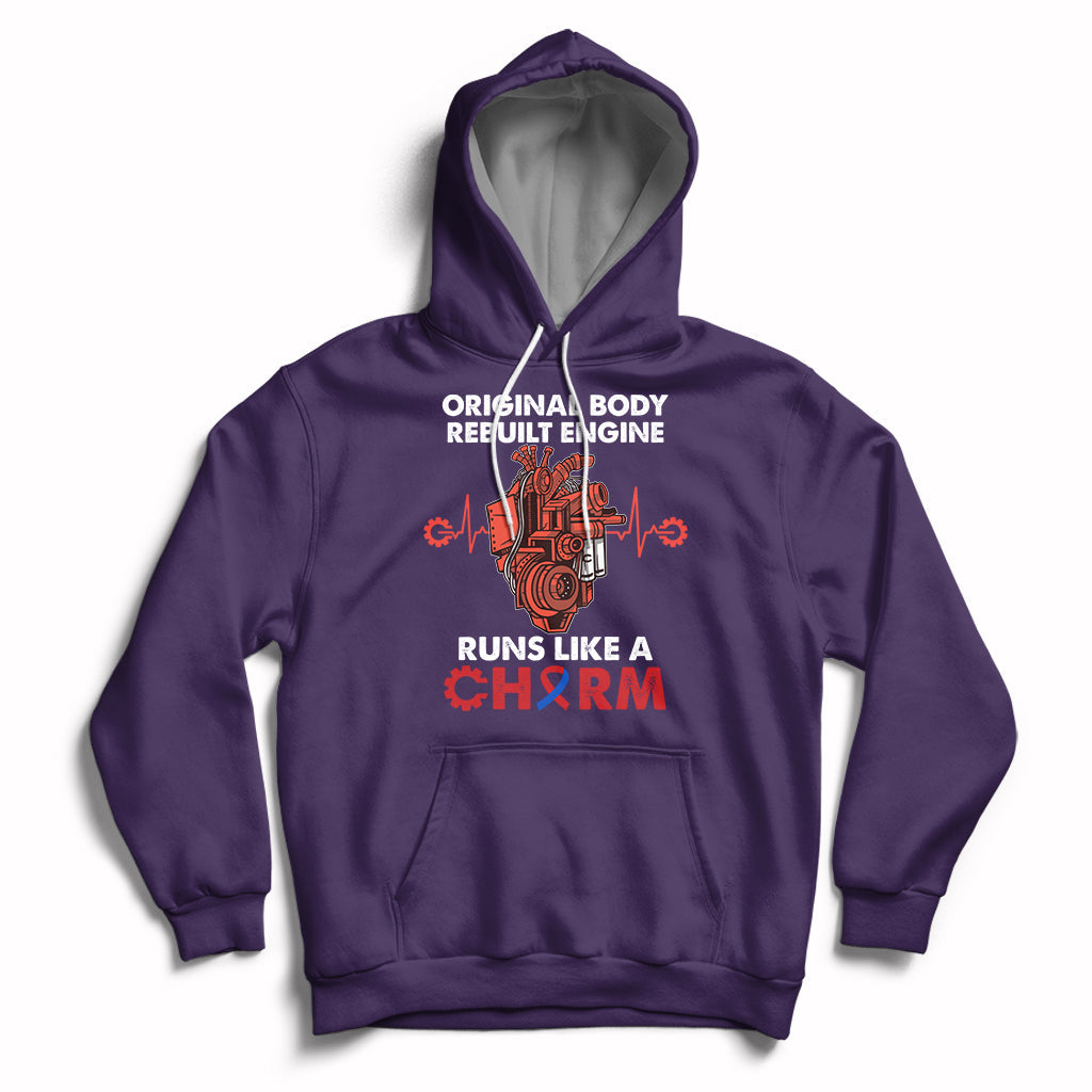 Original Body Rebuilt Engine Runs Like A Charm Heart Surgery Hoodie - Wonder Print Shop