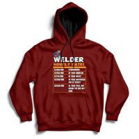 Welder Hourly Rate Funny Welding Worker For Mens Womens Hoodie - Wonder Print Shop
