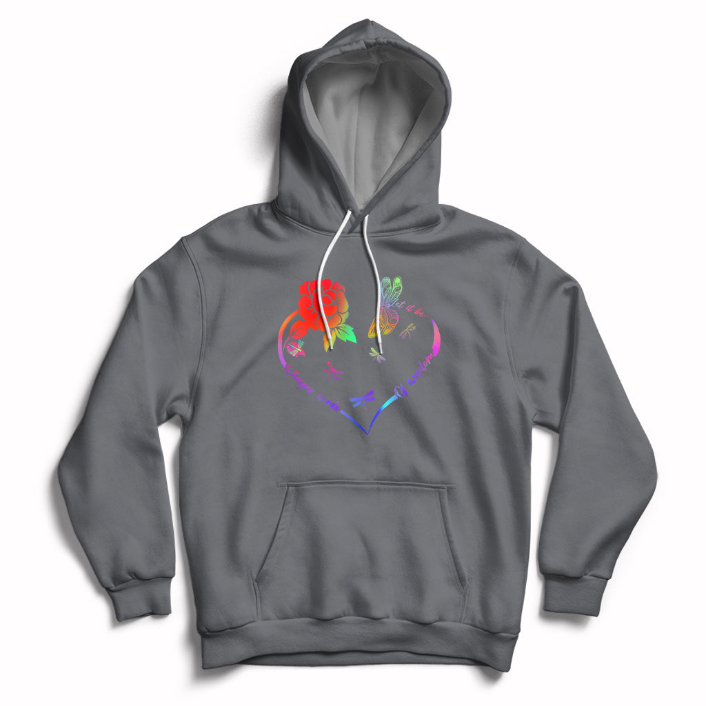 Whisper Words Of Wisdom Let It Be Spiritual Dragonflies Hoodie - Wonder Print Shop