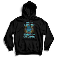 Night Audito Night Owlitor Hoodie - Wonder Print Shop