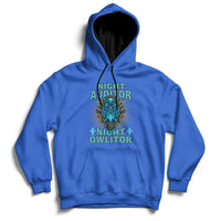 Night Audito Night Owlitor Hoodie - Wonder Print Shop