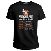 Funny Mechanic Hourly Labor Rates Mechanic Lover, Mechanic T Shirt - Wonder Print Shop