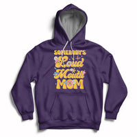 Retro Groovy Somebody's Loud Mouth Mom Funny Hoodie - Wonder Print Shop