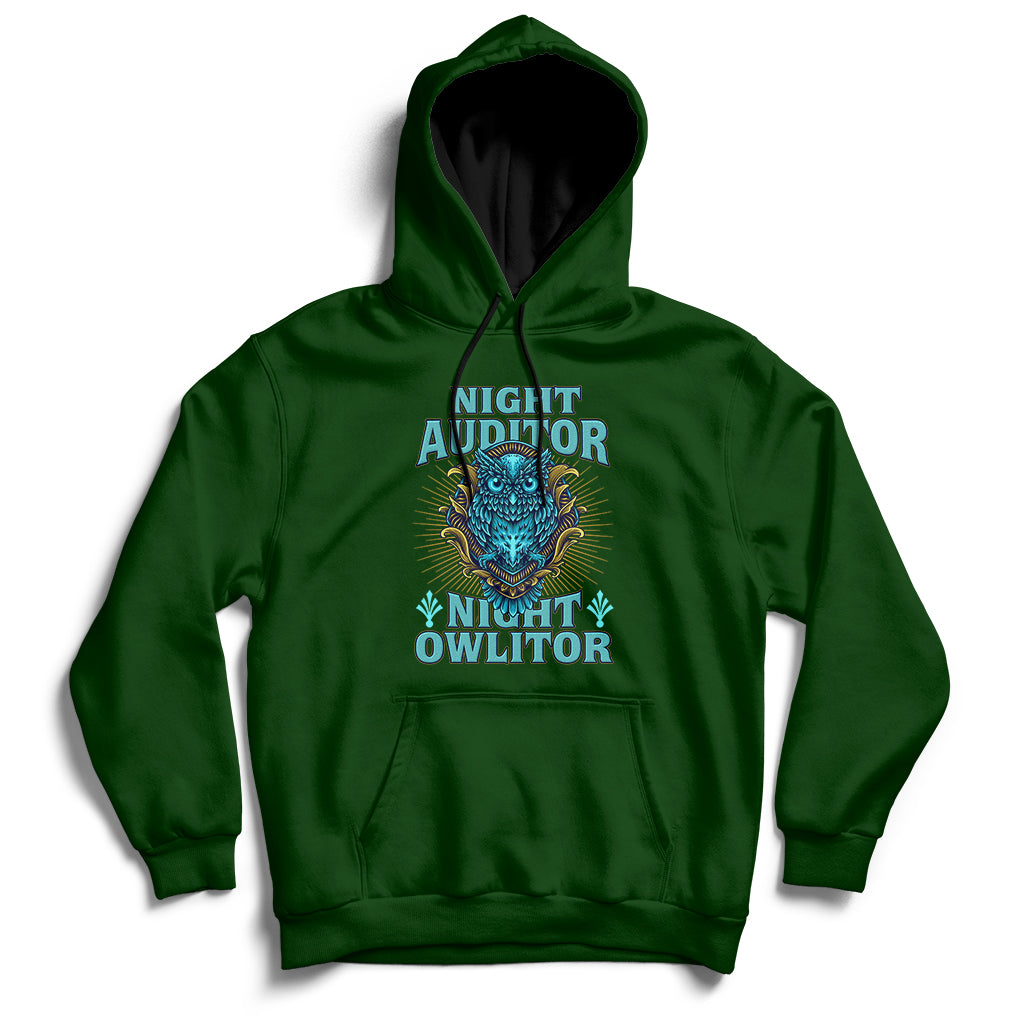 Night Audito Night Owlitor Hoodie - Wonder Print Shop