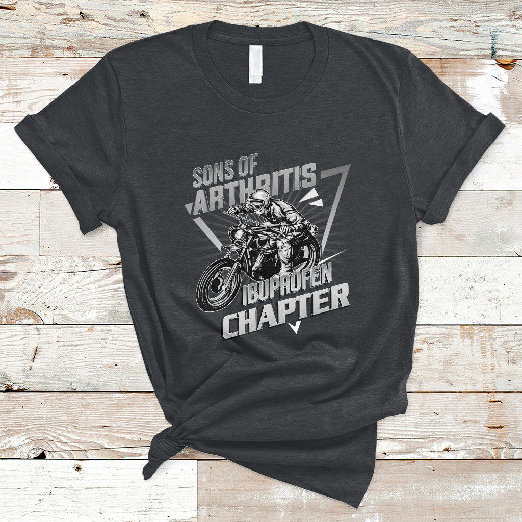 Sons Of Arthritis Ibuprofen Chapter Funny Skeleton Biker T-Shirt - Wonder Print Shop