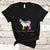 His Fight Is My Fight Rare Disease Awareness Support Rare Warrior Rainbow Zebra T Shirt - Wonder Print Shop