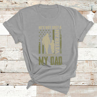 He Is My Veteran Dad American Flag Veterans Day T Shirt - Wonder Print Shop