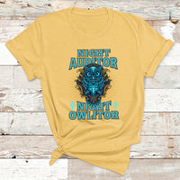 Night Audito Night Owlitor T Shirt - Wonder Print Shop