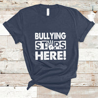 Bullying Stops Here Anti Bullying Pink Day Stand Up To Bullies T Shirt - Wonder Print Shop