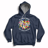 Autism Awareness Be Kind Heart Autistic Support Inclusion Hoodie - Wonder Print Shop