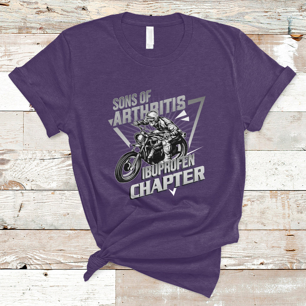 Sons Of Arthritis Ibuprofen Chapter Funny Skeleton Biker T-Shirt - Wonder Print Shop