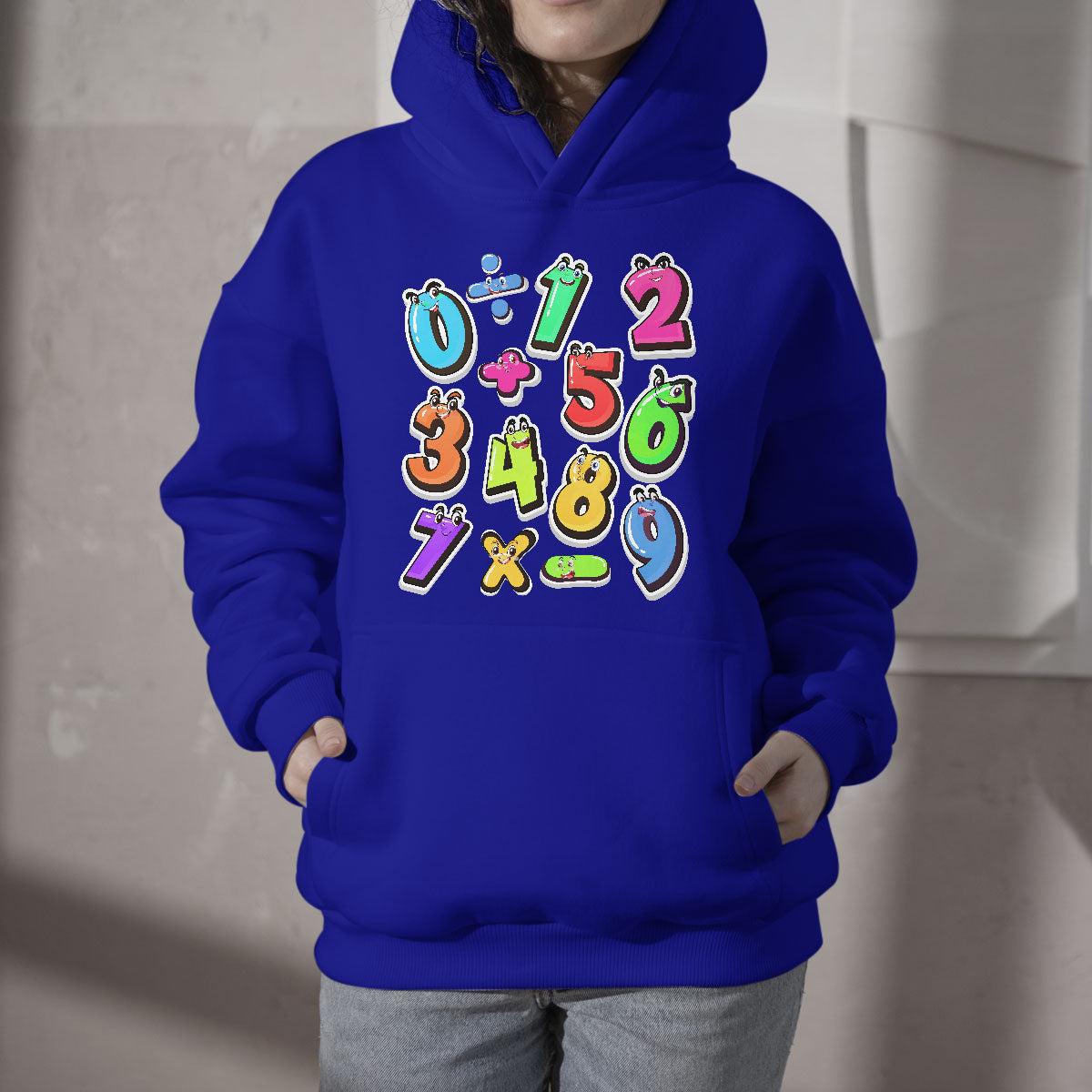 Numbers Math Calculation Symbols Number Day Math Day Numbers Costume Let's Have Fun With The Numbers Hoodie - Wonder Print Shop