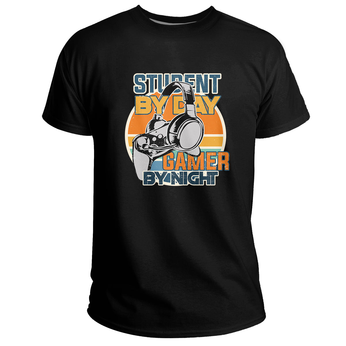 Student By Day Gamer By Night Meme for Gamers, Gamer T Shirt - Wonder Print Shop