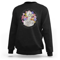 Find Someone Who Grows Flowers In The Darkest Part Of You Skeleton Sweatshirt - Wonder Print Shop
