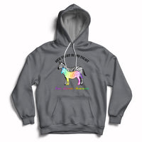 Her Fight Is My Fight Rare Disease Awareness Support Rare Warrior Rainbow Zebra Hoodie - Wonder Print Shop