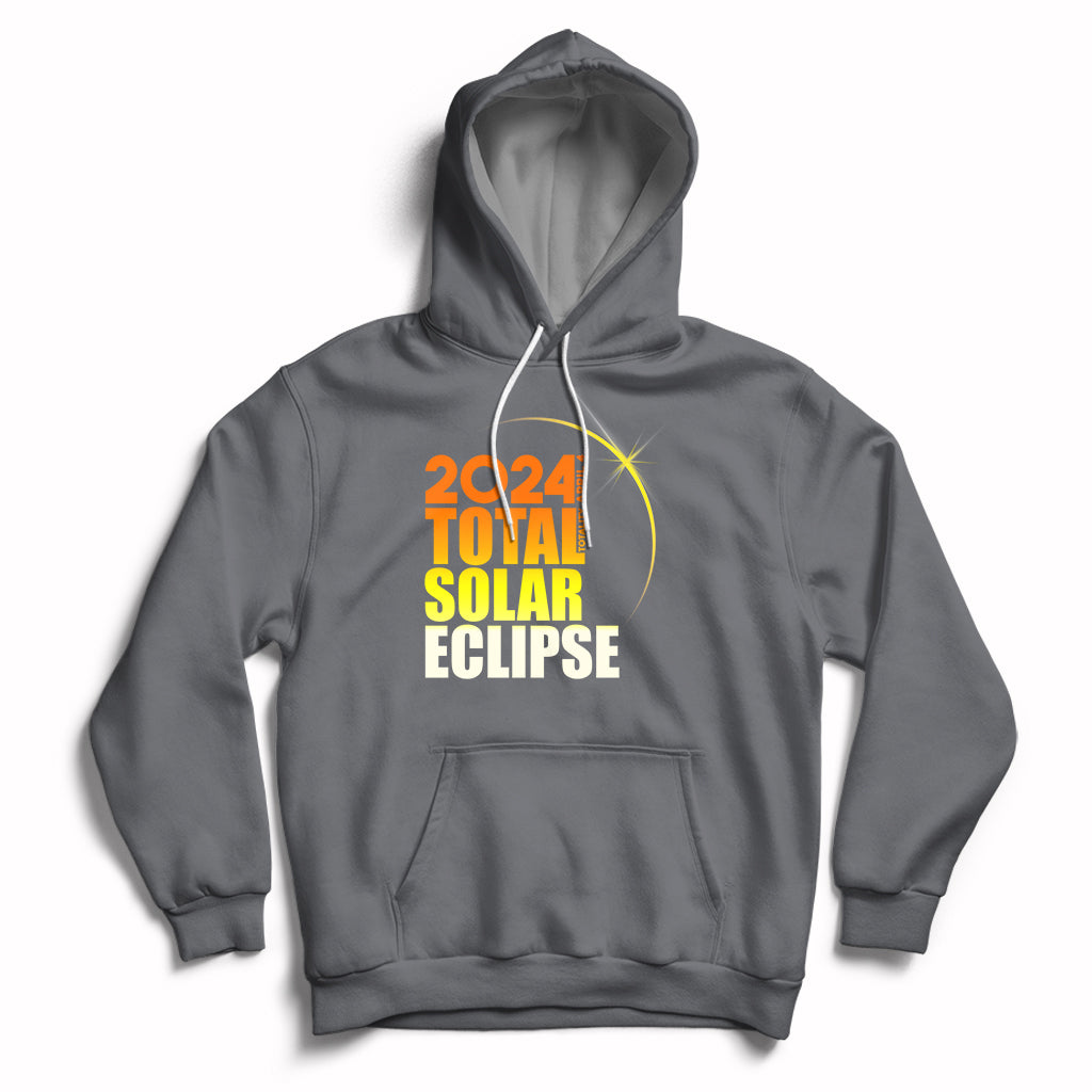 2024 Total Solar Eclipse April 8th 2024 Totality Hoodie - Wonder Print Shop