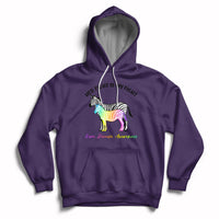 Her Fight Is My Fight Rare Disease Awareness Support Rare Warrior Rainbow Zebra Hoodie - Wonder Print Shop