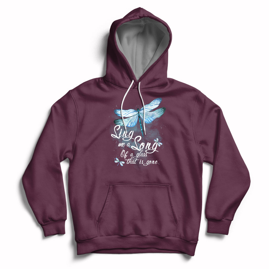 Dragonfly Sing Me A Song Of A Lass That Is Gone Soul Spirit Hoodie - Wonder Print Shop