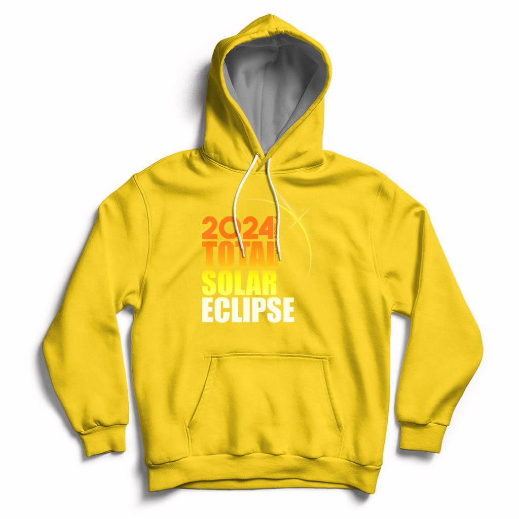 2024 Total Solar Eclipse April 8th 2024 Totality Hoodie - Wonder Print Shop