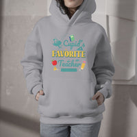 Cupid's Favorite Teacher Groovy Retro Valentine's Day Funny Hoodie - Wonder Print Shop