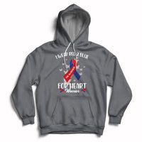 Dark gray pullover hoodie with heart warrior chest graphic, front pocket and drawstring hood